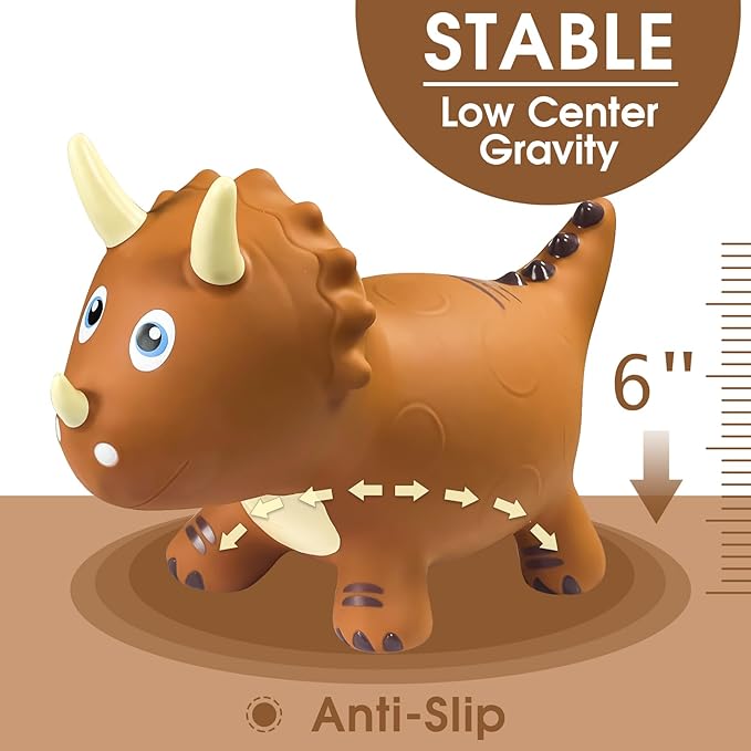 HotMax Dinosaur Bouncy Hopper Toys, Bouncy Horse for Toddlers 18 Months 2 3 4 Year