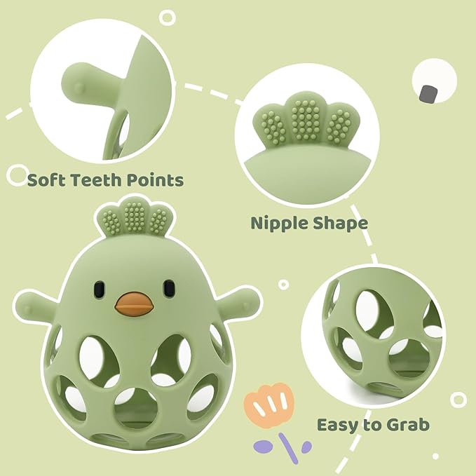 Baby Teething Toys Silicone Teethers - Babies Toys Chew Toys 0-6 6-12