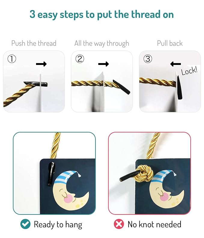 Funplus Baby Sleeping Sign for Front Door - Do Not Knock or Ring 10?│x5??PVC
