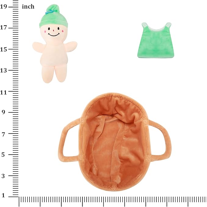 Basket Plush Baby Dolls Soft Multicultural Sensory Babies Toy Set 6 Piece