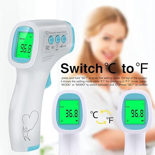 Thermometer for Adults Forehead, No Touch Thermometer for Adults