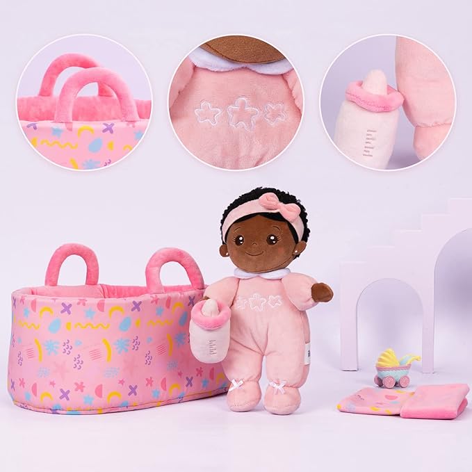 OUOZZZ 10" Soft Baby Doll Gift Set - First Baby