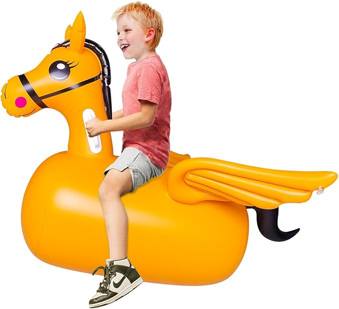 ZHUYNXIR Kid Bouncy Horse Toy,Kid Jumping Animal Toy 220 Pounds.