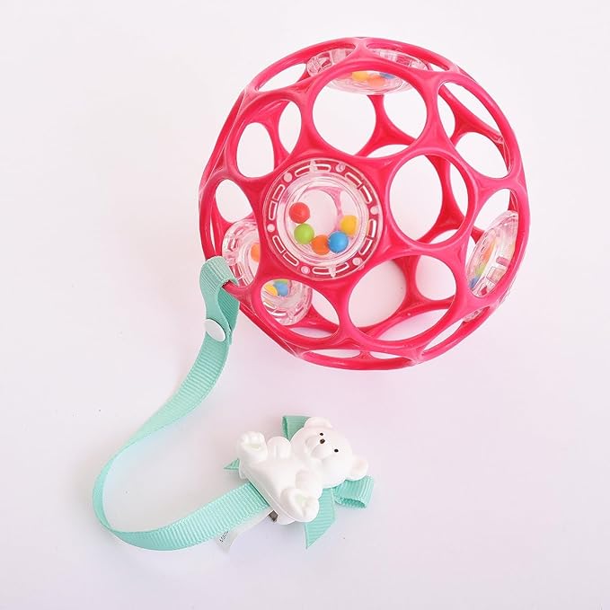 Baby Buddy Pacifier Clip Holder, Newborn Essential with Universal Fit for all Binky and Teether Brands 4+ Months, 2 Pack