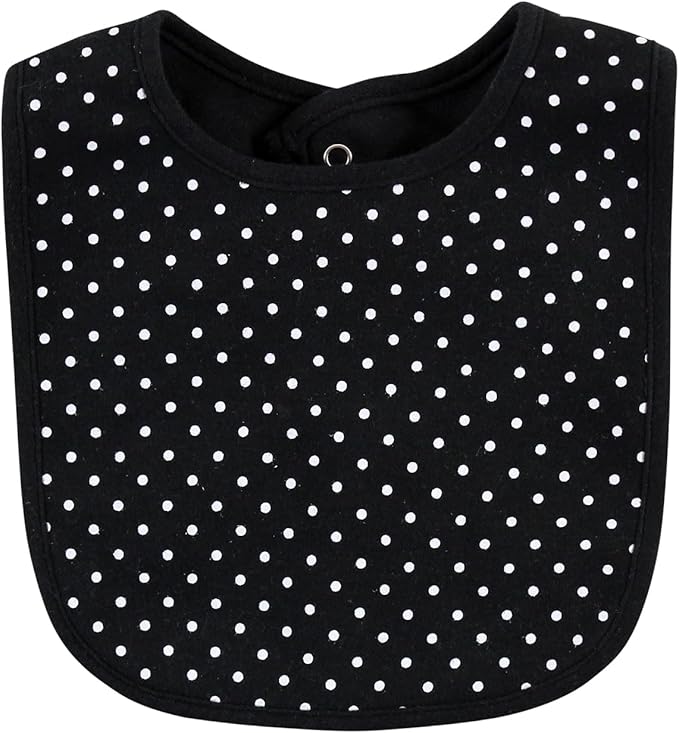 Hudson Baby Unisex BabyCotton Bib and Headband or Caps Set