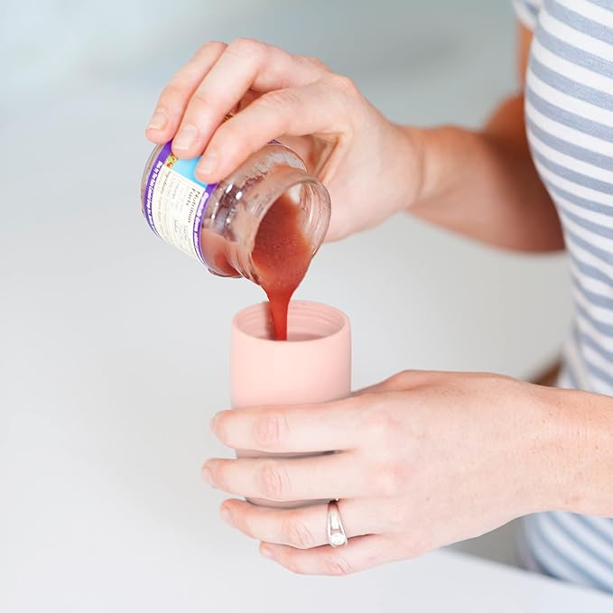 Boon SQUIRT Silicone Baby Food Dispensing Spoon, Pink