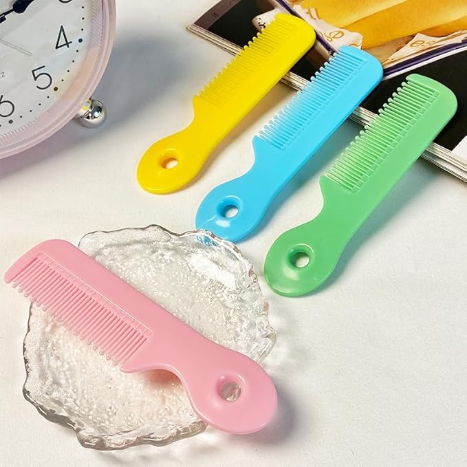 1 Pack Of 4 Round Colorful Tip Bristles Baby Cute Comb Baby Grooming For Sensitive Scalp Skin, for Nursery Newborn Infant Girl Boy Kids Comb Baby,Grooming and Healthcare Kits