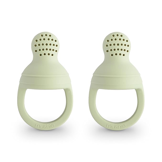 mushie Silicone Baby Fresh Fruit & Food Feeder Pacifier | 6 Months+