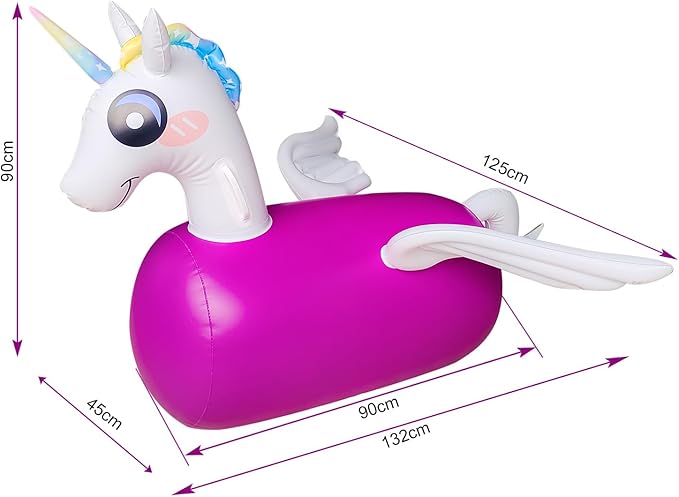 Kid Bouncy un-icornToy,Kid Jumping Animal Toy 220 Pounds.
