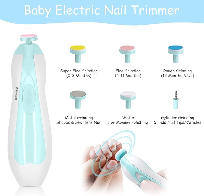 Baby Grooming Kit, Portable Baby Safety Care Kit with Baby Brush and Comb Set Baby Nail Trimmer Nasal Aspirator etc for Nursery Newborn Infant Girl Boys Keep Clean Baby Essentials (17 in 1 Blue)