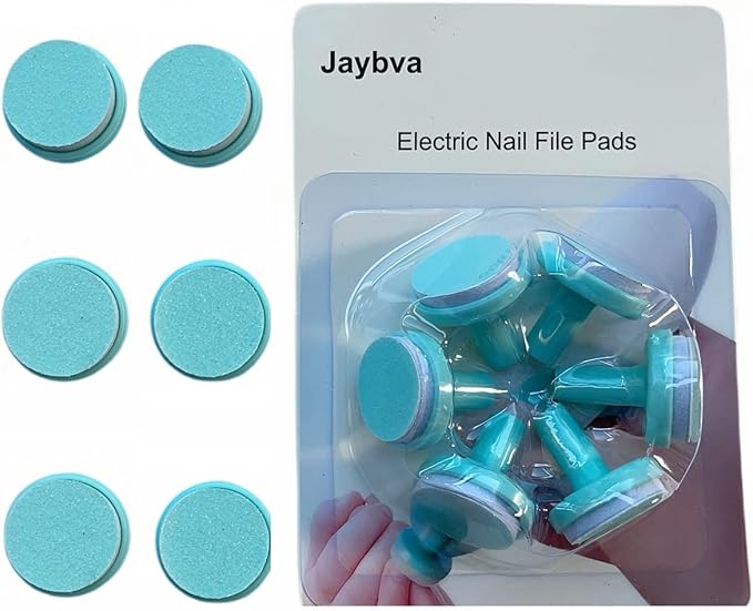 Baby Nail Trimmer Replacement Pads 6PCS Grinding Heads Polish Disc for Electric Nail File Clippers and Cutter Kit Blue for Children Kids 6 Moths Up