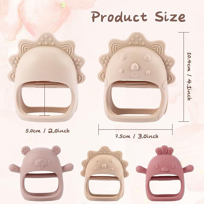 Baby Teethers 3-6 Months, BPA Free Baby Chewing Toys