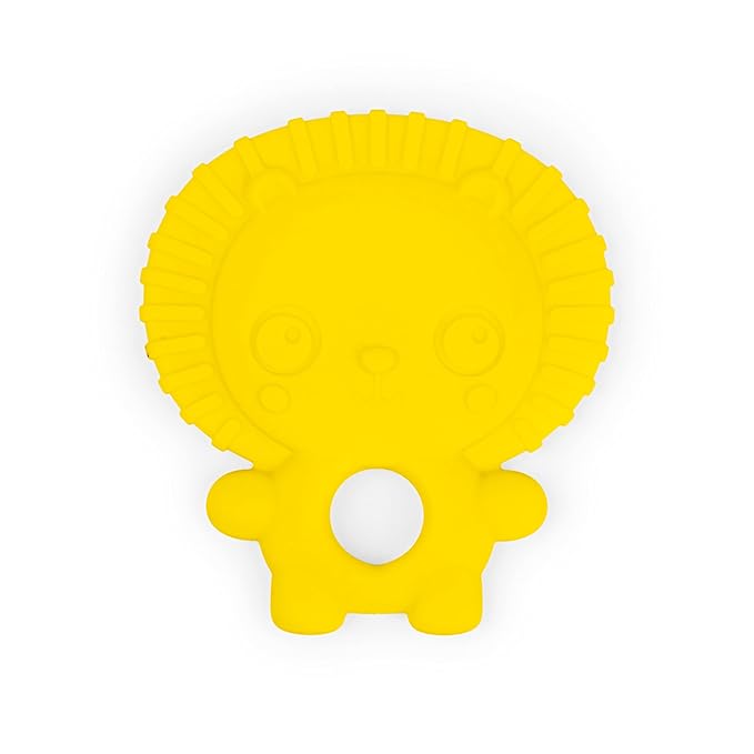 Bright Starts Gummy Buddies 3-Pack Textured Teethers - BPA-Free Elephant, Lion 3 Months