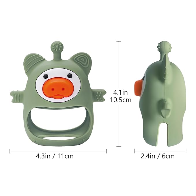 Teething Toys for Babies 0-6 Months,Never Drop Baby Teething Toys