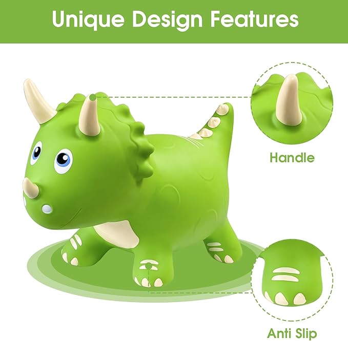 HotMax Dinosaur Bouncy Hopper Toys, Bouncy Horse for Toddlers 18 Months 2 3 4 Year
