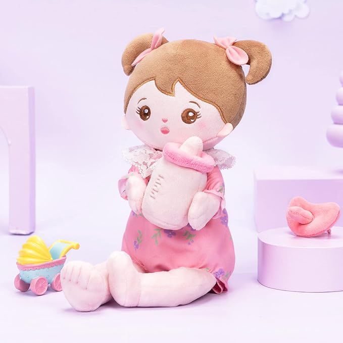 OUOZZZ Soft Baby Doll for Girls - My First Baby 13"