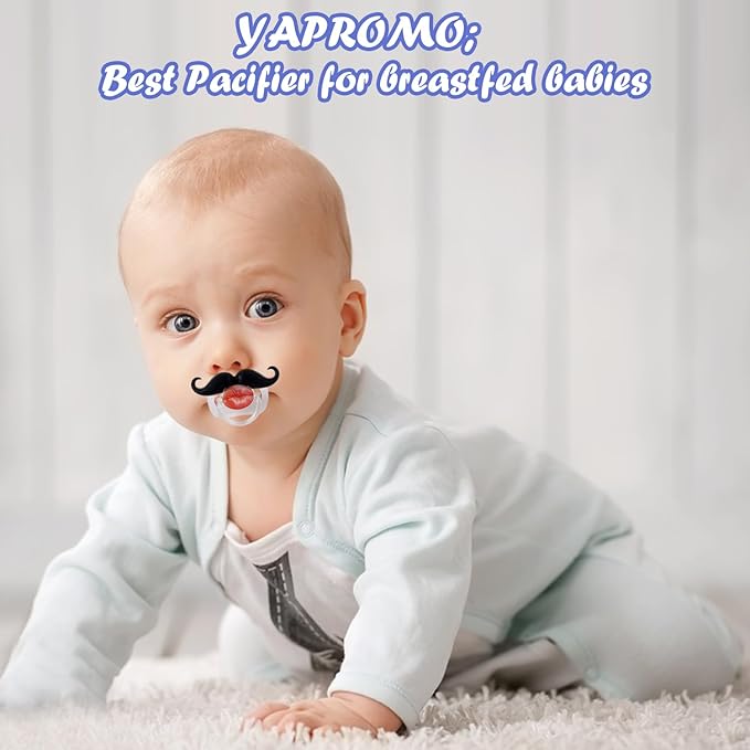 YAPROMO 3 Pack Silicone Toddler Orthodontic Pacifier - BPA Free 6 Months