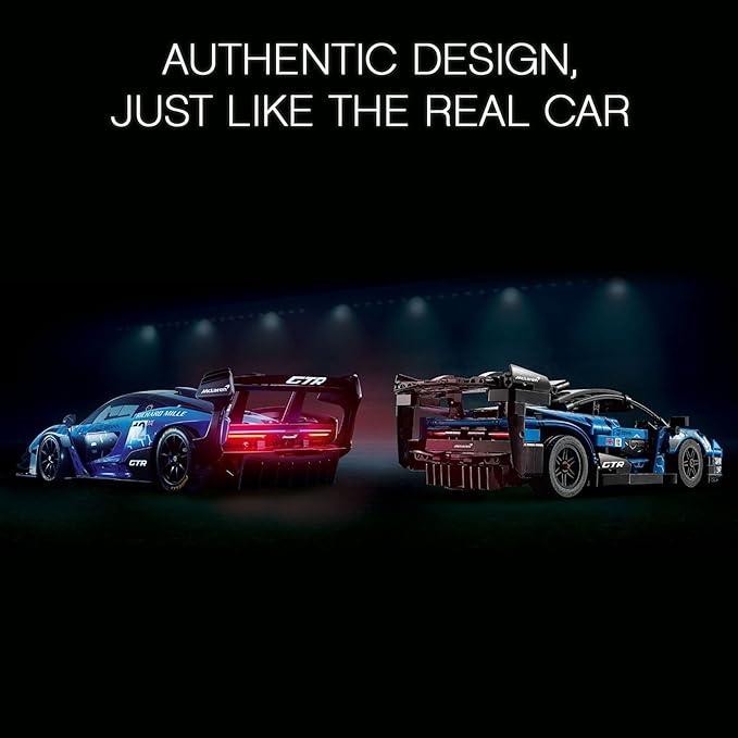 LEGO Technic McLaren Senna GTR 42123 Racing Sports Collectable Model Car Building Kit, Car Construction Toy