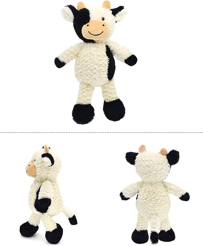 HWD 13'' Soft Cow Plush Dolls Stuffed Animals Toys Gifts for Kids, Toddler