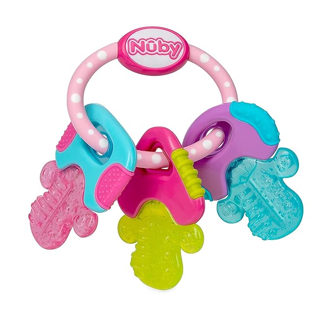 Nuby Ice Gel Teether Keys, 1 Count (Pack of 1)
