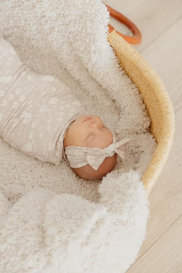 Copper Pearl Baby Bows: Stylish Headbands for Baby Girls, Premium Soft and Stretchy Baby Headbands