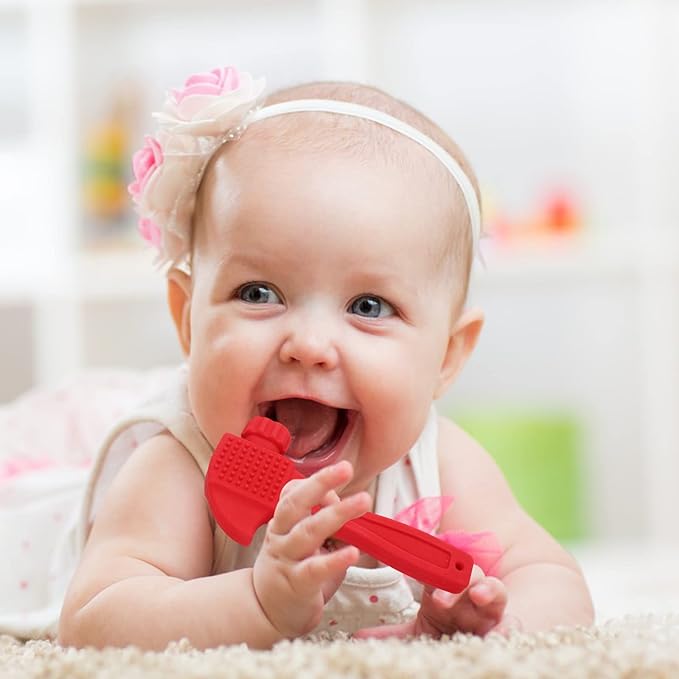 Fu Store Soft Silicone Teething Toys for Toddlers Infant Tools (2 Pack