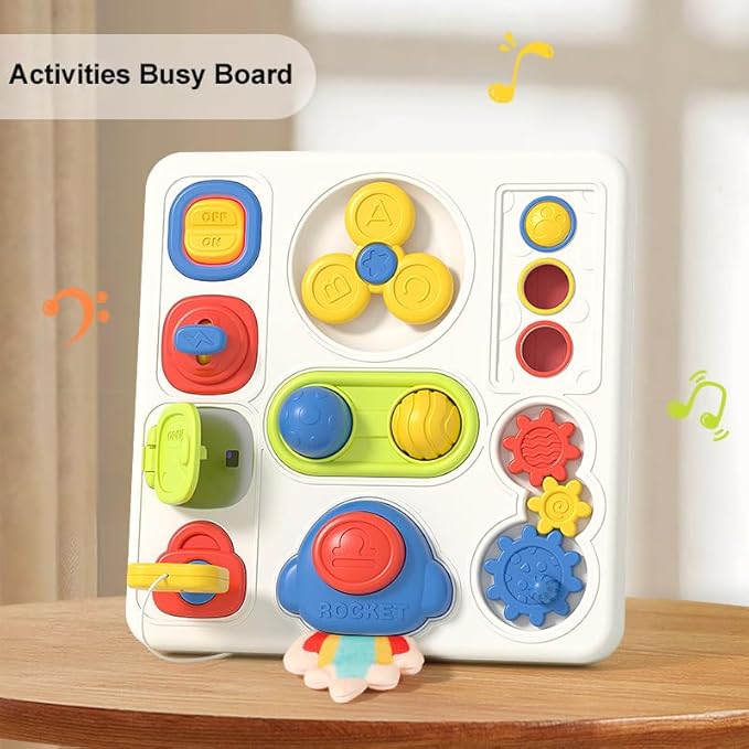 Busy Board Montessori Toys for Toddler Sensory Travel Toys Baby 2 3 4 5 6 Years