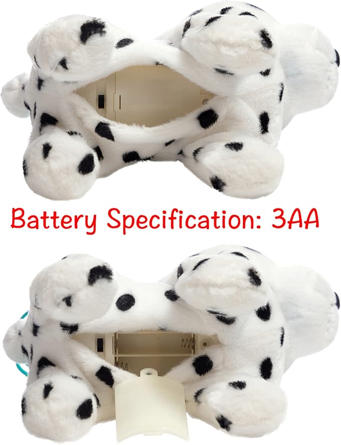 HollyHOME Plush Animated Puppy Dalmatian Puppy Dog Toy Pet 11 Inches