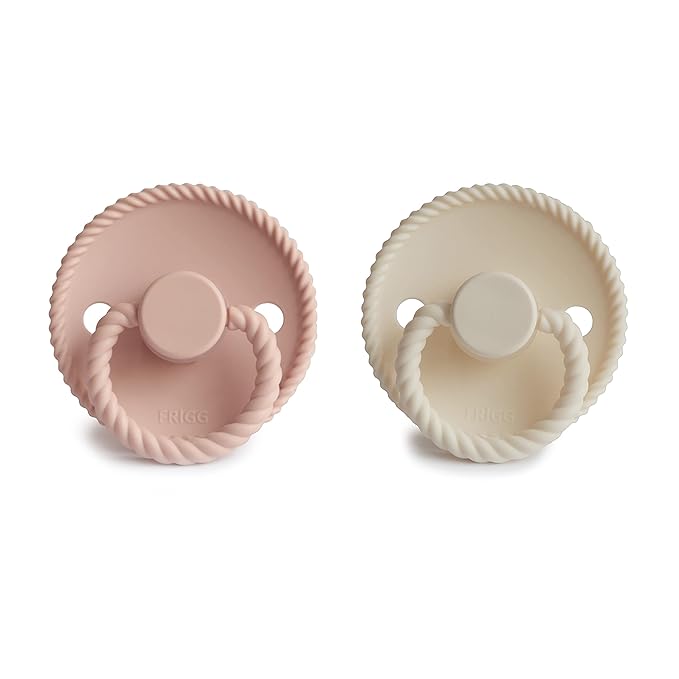 Frigg Rope SilkySoft Silicone Baby Pacifier | Made in Denmark 6-18 Months)
