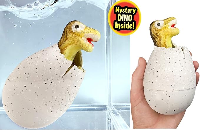 JA-RU Giant Dinosaur Eggs Water Growing Toys (6 Eggs) Animals That Grow in Water for Kids. Dinosaur Goodie Bags, Science Party Favors 1747-6p