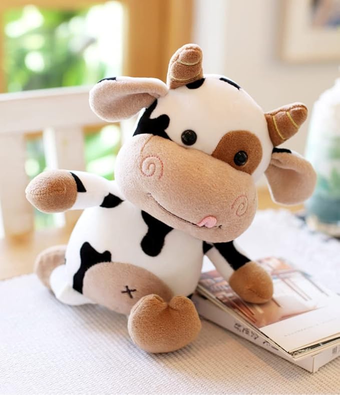 HWD 12'' Soft Cow Plush Dolls Stuffed Animals Toys Gifts for Kids, Toddler (Style_2/11.8 inch)