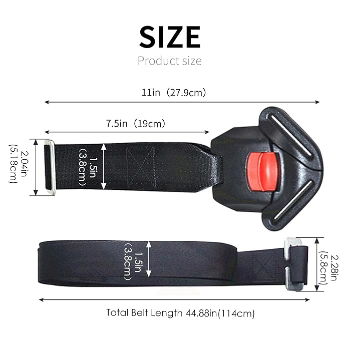 Universal Baby Highchair Stroller Pushchair 5pt 5 Point Harness with Locking Buckle Adjustable Straps