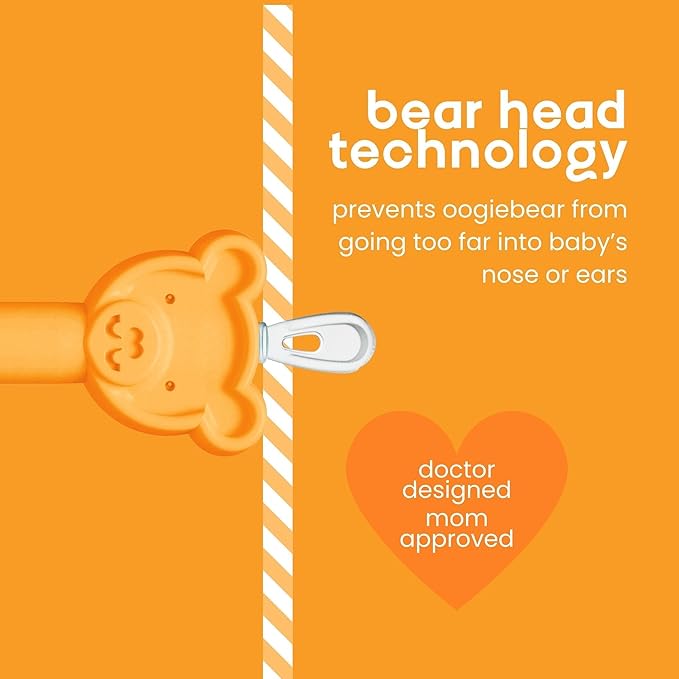 oogiebear: Baby Nose Cleaner & Ear Wax Removal Tool - Safe Booger & Earwax Removal for Newborns, Infants 2 Pack