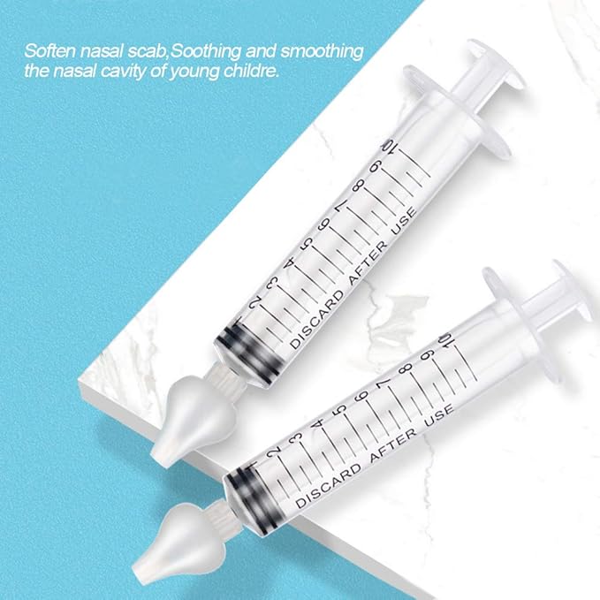 Syringe Nasal Irrigator, Professional Baby Nasal Irrigator Portable Infant Nose (2 pièces)