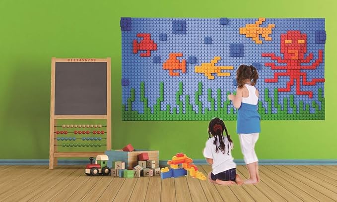 UNiPLAY Platform Soft Building Blocks — Educational Sensory Stacking Blocks, 11 x 11 Inch 3 Months (64-Piece Set)