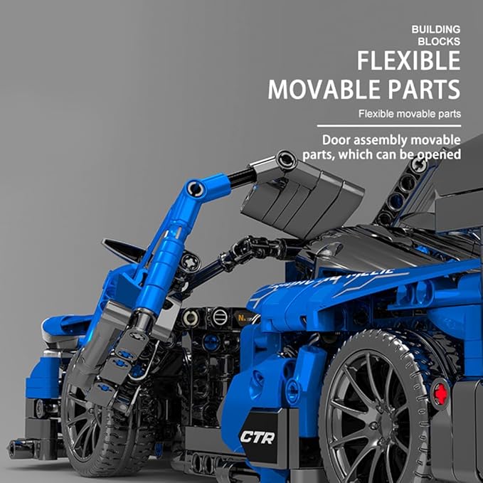 Mesiondy Sports Car Building Blocks Toys Adults Kits,1:14 MOC Building Set Raceing Car Model for Boys Age 12-16 8-14,(1404 Pieces)