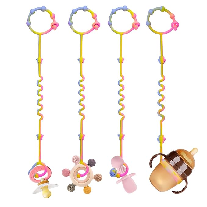 Toy Straps for Baby,RTMOK Silicone Setpacifier Clip