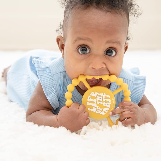 Bella Tunno Happy Teether ??Soft & Easy Grip Baby Teether Toy, Silicone Teether Ring to Help Soothe Gums