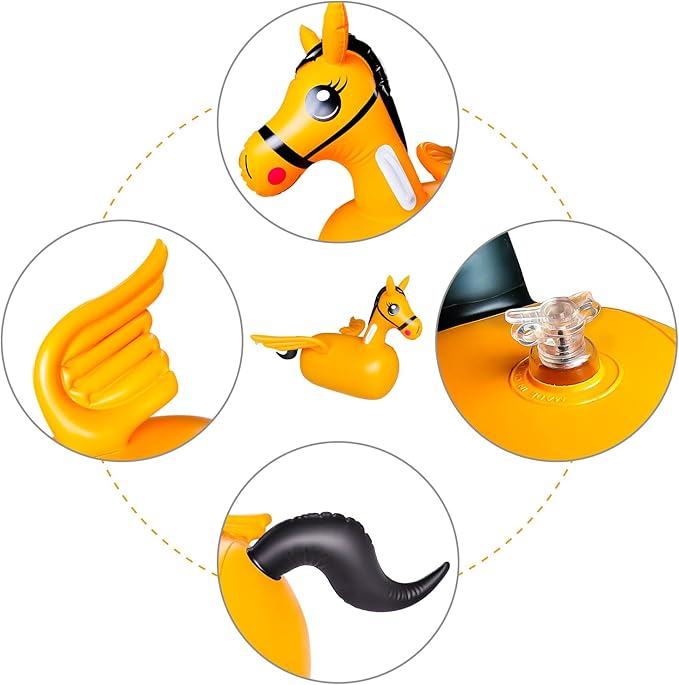 ZHUYNXIR Kid Bouncy Horse Toy,Kid Jumping Animal Toy 220 Pounds.