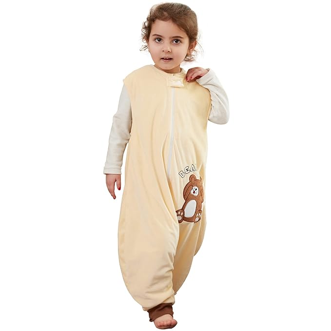 Infant Toddler Sleeping Bag, Baby Sleeping Sack Sleeveless 4 Season 3-5T, Bear