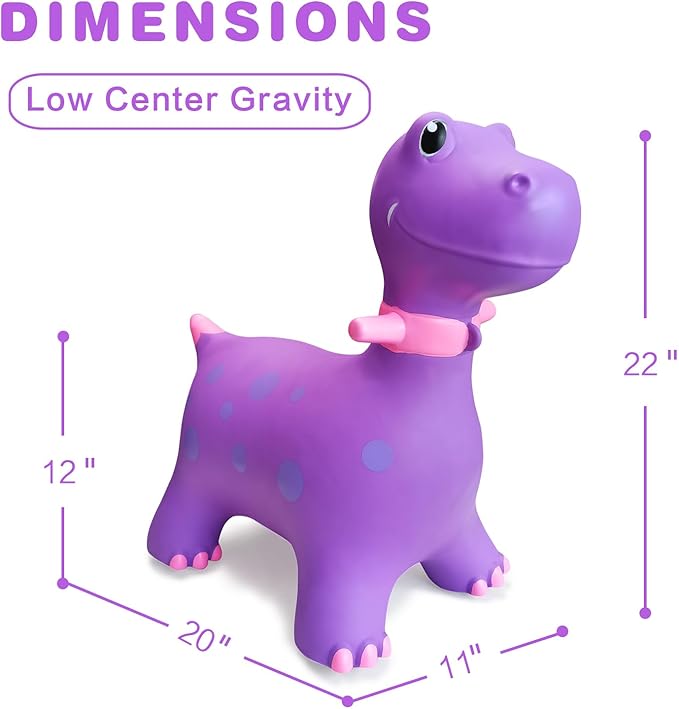 HotMax Bouncy Horse, Dinosaur Hopper Toys for Kids 18 Months 2-4 Year