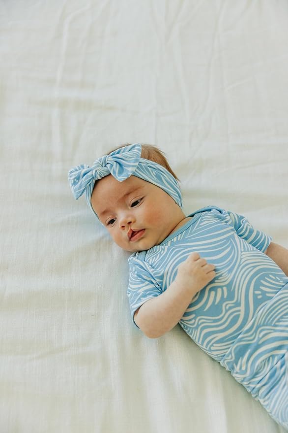 Copper Pearl Baby Bows: Stylish Headbands for Baby Girls, Premium Soft and Stretchy Baby Headbands