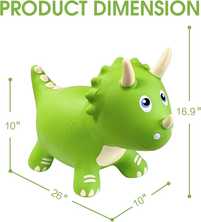 HotMax Dinosaur Bouncy Hopper Toys, Bouncy Horse for Toddlers 18 Months 2 3 4 Year