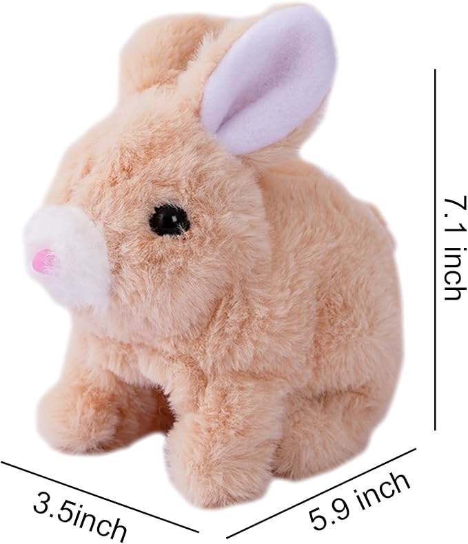 Hopping Bunny Toys for Kids Interactive Toys Bunny Plush Toy 7in)