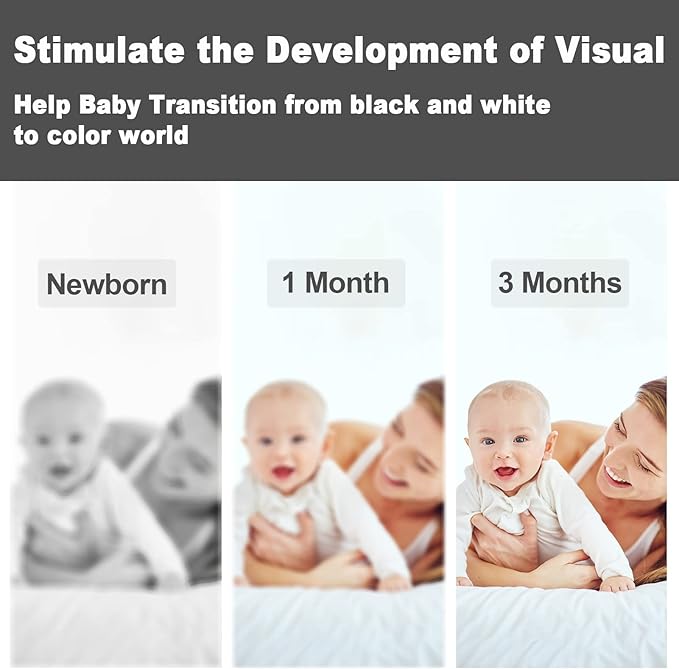 High Contrast Baby Toys for Newborn Baby Toys 0-3 Months 0-6 Months