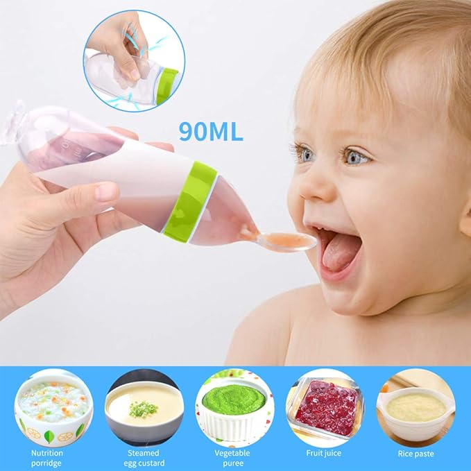 Food Feeder Baby Fruit Feeder Pacifier (3 Pcs) with 6 2 PCS 90ML with 2 Baby