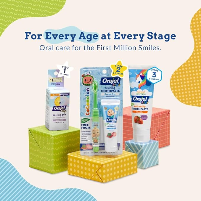Orajel Baby Cooling Tablets for Teething with Vitamin D, 100 Quick Dissolve Tablets