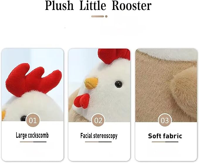 Chicken Stuffed Animal Chicken Plush Doll Toy 8 inch