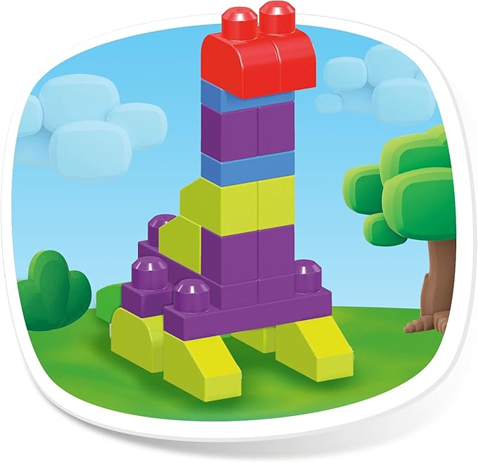 Mega BLOKS Fisher Price Building Blocks Toddler Toys, 250-Piece Build 1-3