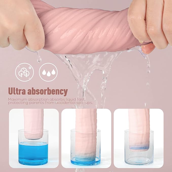Yoofoss Muslin Burp Cloths for Baby 10 Pack 100% Cotton 20''X10'' Super